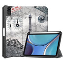 Colored Drawing Horizontal Flip TPU + PU Leather Tablet Case with Three-folding Holder & Sleep / Wake-up Function & Pen Slot For iPad mini 6(Retro Tower)