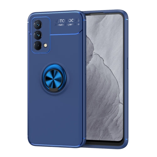 For OPPO Realme GT Master Metal Ring Holder 360 Degree Rotating TPU Case(Blue)
