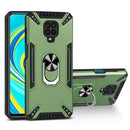 For Xiaomi Redmi Note 9S PC + TPU Protective Case with 360 Degrees Rotatable Ring Holder(Dark Green)