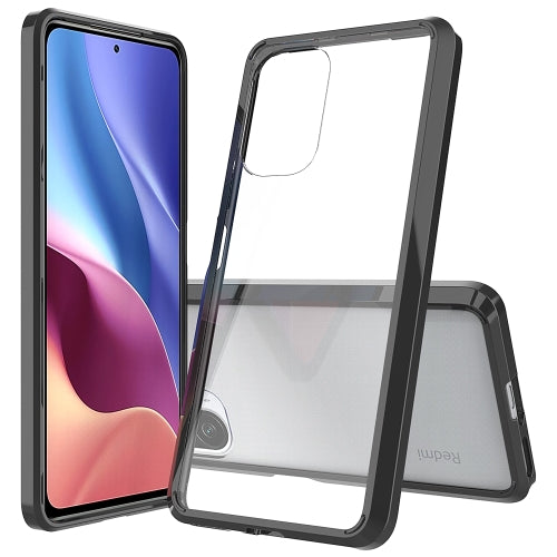 Shockproof Scratchproof TPU + Acrylic Protective Case For Xiaomi Redmi K40 / Poco F3(Black)