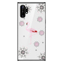 For Galaxy Note 10 SULADA 3D Laser Engraving PC Plating Diamond Protective Case(Black)