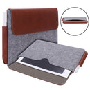 For reMarkable 2 10.3 inch 2020 PU + Felt Material Vertical Flip Briefcase with Pencil Case & Wallet(Brown)