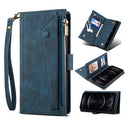 For OnePlus Nord N200 5G Retro Frosted Horizontal Flip Leather Case with Holder & Card Slot & Wallet & Zipper Pocket & Lanyard(Deep Green)