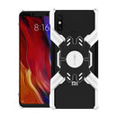 For Xiaomi Mi 8 Explorer Hero Series Anti-fall Wear-resistant Metal Protective Case with Bracket(Silver Black)