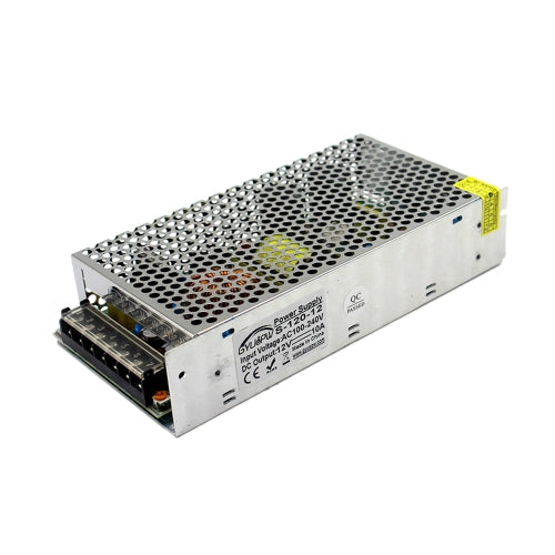 S-120-12 DC12V 10A 120W LED Regulated Switching Power Supply, Size: 199 x 98 x 42mm