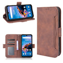 For UMIDIGI Bison Pro Skin Feel Calf Pattern Horizontal Flip Leather Case with Holder & Card Slots & Photo Frame(Brown)