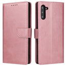 For Samsung Galaxy Note10 Calf Texture Buckle Horizontal Flip Leather Case with Holder & Card Slots & Wallet(Rose Gold)
