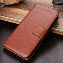 For Meizu 18 Pro Crystal Texture Horizontal Flip Leather Case with Holder & Card Slots & Wallet(Brown)