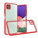For Samsung Galaxy A22 5G Michelin Tires Texture Acrylic + TPU Shockproof Protective Case(Red)