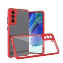 For Samsung Galaxy S21 FE 5G Michelin Tires Texture Acrylic + TPU Shockproof Protective Case(Red)