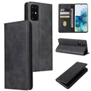 For Samsung Galaxy S20 Calf Texture Magnetic Horizontal Flip Leather Case with Holder & Card Slots & Wallet(Black)