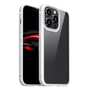 MG Series Carbon Fiber TPU + Clear PC Four-corner Airbag Shockproof Case For iPhone 13 Pro(White)