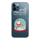 Christmas Series Transparent TPU Protective Case For iPhone 13 Pro(Crystal Ball)