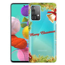 For Samsung Galaxy A32 5G Christmas Series Transparent TPU Protective Case(Wheatgrass Bell)