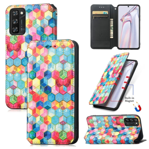 For Blackview A100 Colorful Magnetic Horizontal Flip PU Leather Case with Holder & Card Slot & Wallet(Magic Space)