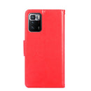 For Xiaomi Redmi Note 10 Pro (China) Crystal Texture Horizontal Flip Leather Case with Holder & Card Slots & Wallet(Red)