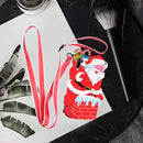 For Huawei P30 Lite Christmas Series TPU Shockproof Case with Neck Lanyard(Santa Claus)