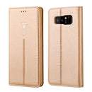 For Galaxy Note 8 GEBEI PU+TPU Horizontal Flip Protective Case with Holder & Card Slots(Gold)