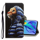 For Huawei Mate 30 3D Colored Drawing Horizontal Flip PU Leather Case with Holder & Card Slots & Wallet(Down Jacket Cat)