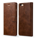 For iPhone 6 Plus / 6s Plus LC.IMEEKE Calf Texture Horizontal Flip Leather Case, with Holder & Card Slots & Wallet(Brown)