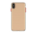 For iPhone XS Max Honeycomb Shockproof TPU Case(Transparent)