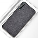 For Huawei Enjoy 10s Shockproof Cloth Texture PC+ TPU Protective Case(Grey)
