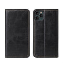 For iPhone 11 Pro Max Retro Tree Bark Texture PU Magnetic Horizontal Flip Leather Case with Holder & Card Slots & Wallet(Black)
