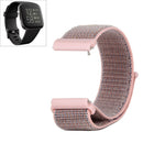 For Fitbit Versa / Versa 2 Nylon Watchband with Hook and Loop Fastener(Pink)
