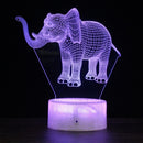DW12 Crack Base Creative 3D Colorful LED Decorative Night Light, Touch Version