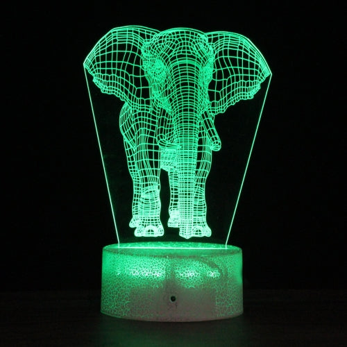 DW11 Crack Base Creative 3D Colorful LED Decorative Night Light, Remote Control Version