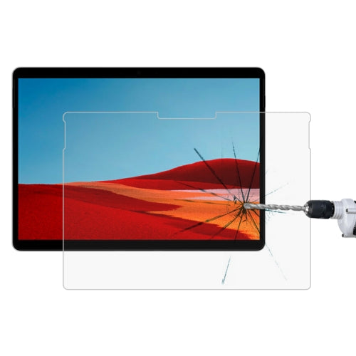 1 PCS For Microsoft Surface Pro X 9H 0.3mm Explosion-proof Tempered Glass Film