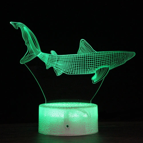 HY05 Crack Base Sea Animal Series Creative 3D Colorful LED Decorative Night Light, Touch Version