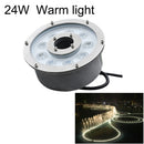 24W Landscape Ring LED Aluminum Alloy Underwater Fountain Light(Warm Light)