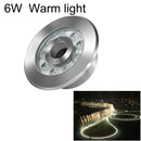 6W Landscape Ring LED Stainless Steel Underwater Fountain Light(Warm Light)