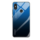 For Xiaomi Redmi Note 5 Pro Gradient Color Glass Case(Blue)
