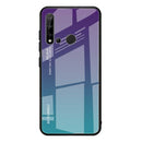 For Huawei Nova 5i / P20 Lite 2019 Gradient Color Glass Case(Purple)
