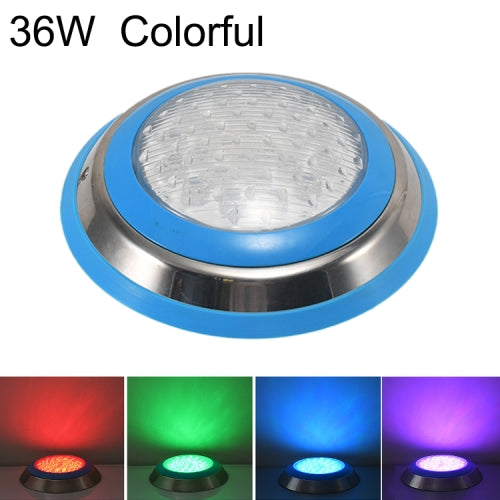 36W LED Stainless Steel Wall-mounted Pool Light Landscape Underwater Light(Colorful Light)