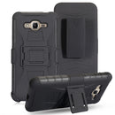 For Huawei Y3 (2018) PC + Silicone Back Clip Sliding Sleeve Protective Case(Black)