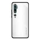 For Xiaomi CC9 Pro Texture Gradient Glass Protective Case(White)