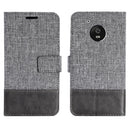 For Motorola Moto G5 MUMXA MX102 Horizontal Flip Canvas Stitching Leather Case with Holder & Card Slots & Wallet(Grey)