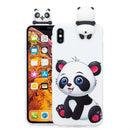 For iPhone XR Shockproof Cartoon TPU Protective Case(Panda)