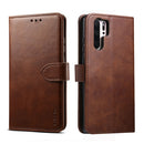For Huawei P30 Pro GUSSIM Business Style Horizontal Flip Leather Case with Holder & Card Slots & Wallet(Brown)