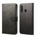 For Galaxy A20 / A30 GUSSIM Business Style Horizontal Flip Leather Case with Holder & Card Slots & Wallet(Black)