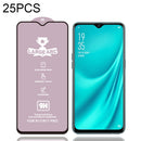 For OPPO R15x 25 PCS 9H HD High Alumina Full Screen Tempered Glass Film