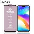 For Vivo V9 Youth 25 PCS 9H HD Large Arc High Alumina Full Screen Tempered Glass Film