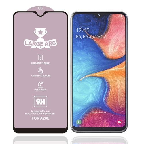 For Galaxy A20e 9H HD Large Arc High Alumina Full Screen Tempered Glass Film