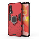 For Huawei Nova 6 5G Shockproof PC + TPU Protective Case with Magnetic Ring Holder(Red)