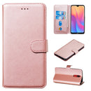 For Xiaomi Redmi 8A / Redmi 8 Classic Calf Texture Horizontal Flip PU Leather Case, with Holder & Card Slots & Wallet(Rose Gold)