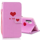 For Galaxy Note 10 Pro Horizontal Flip Leather Case with Holder & Card Slots & Wallet(A Red Heart)