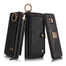 For Galaxy S8+ POLA Multi-function Fashion Zipper Magnetic Horizontal Flip Leather Case with Card Slots & Wallet & Photo Frame & Lanyard(Black)